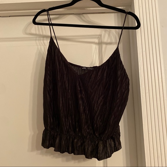 Zara Satin Effect Tank Top - Picture 1 of 4